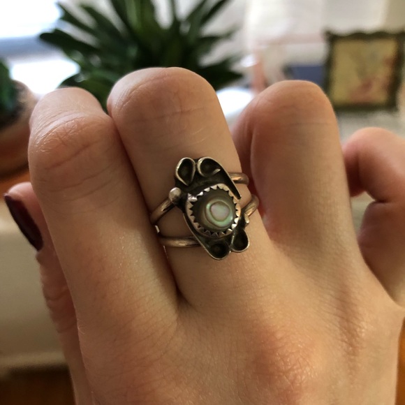 Abalone Sterling Silver Ring - Picture 2 of 3